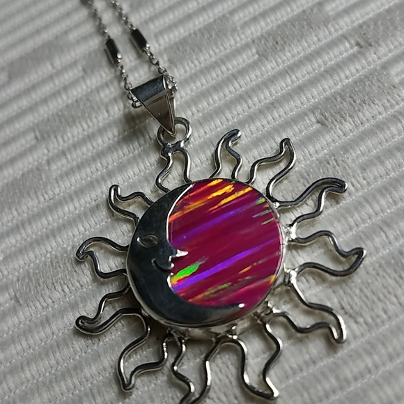 Jewelry - Mexico sterling silver sun/ moon face